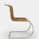 Mr10 chair set in rattan by Ludwig Mies van der Rohe