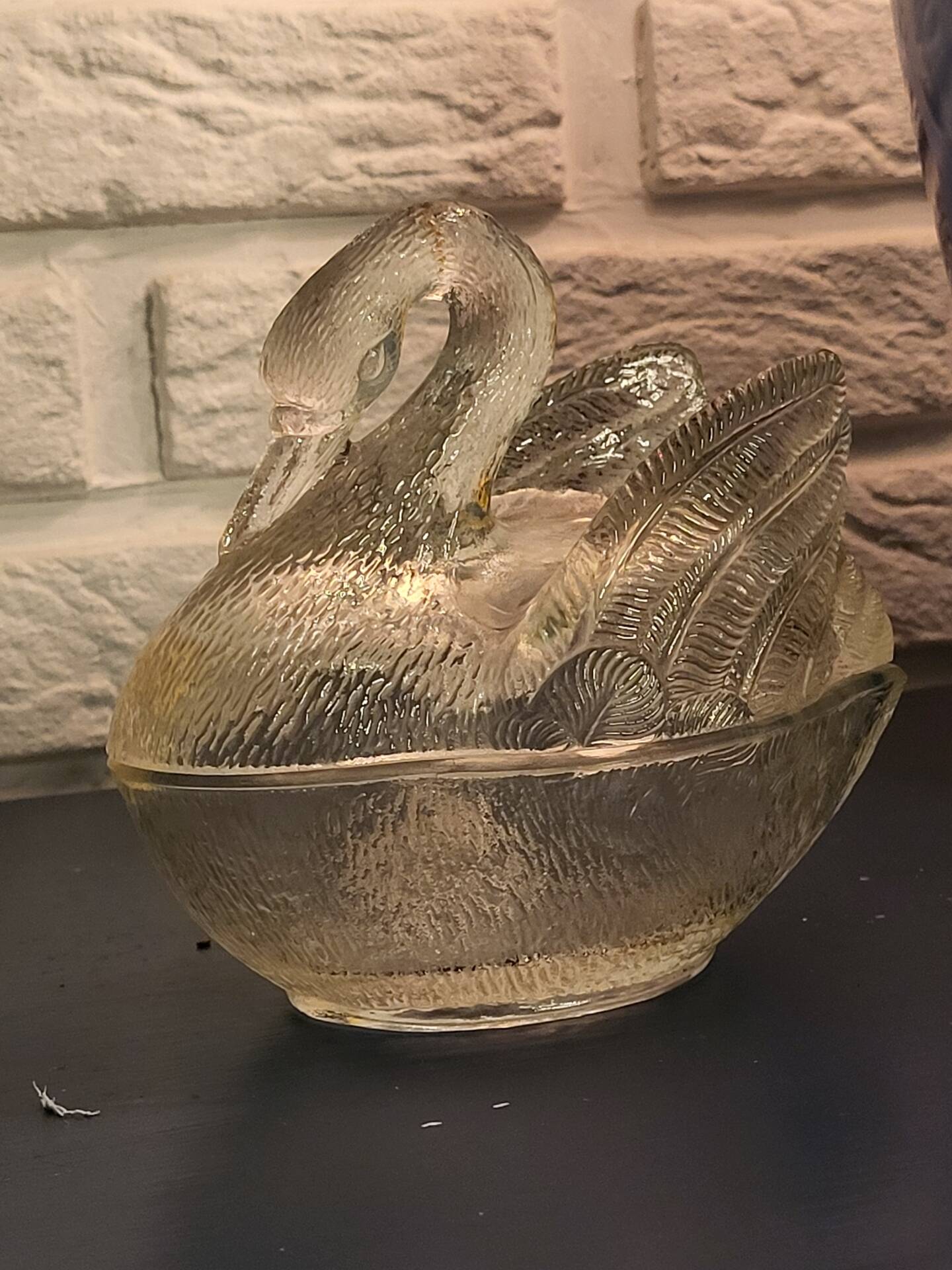 Swan butter dish