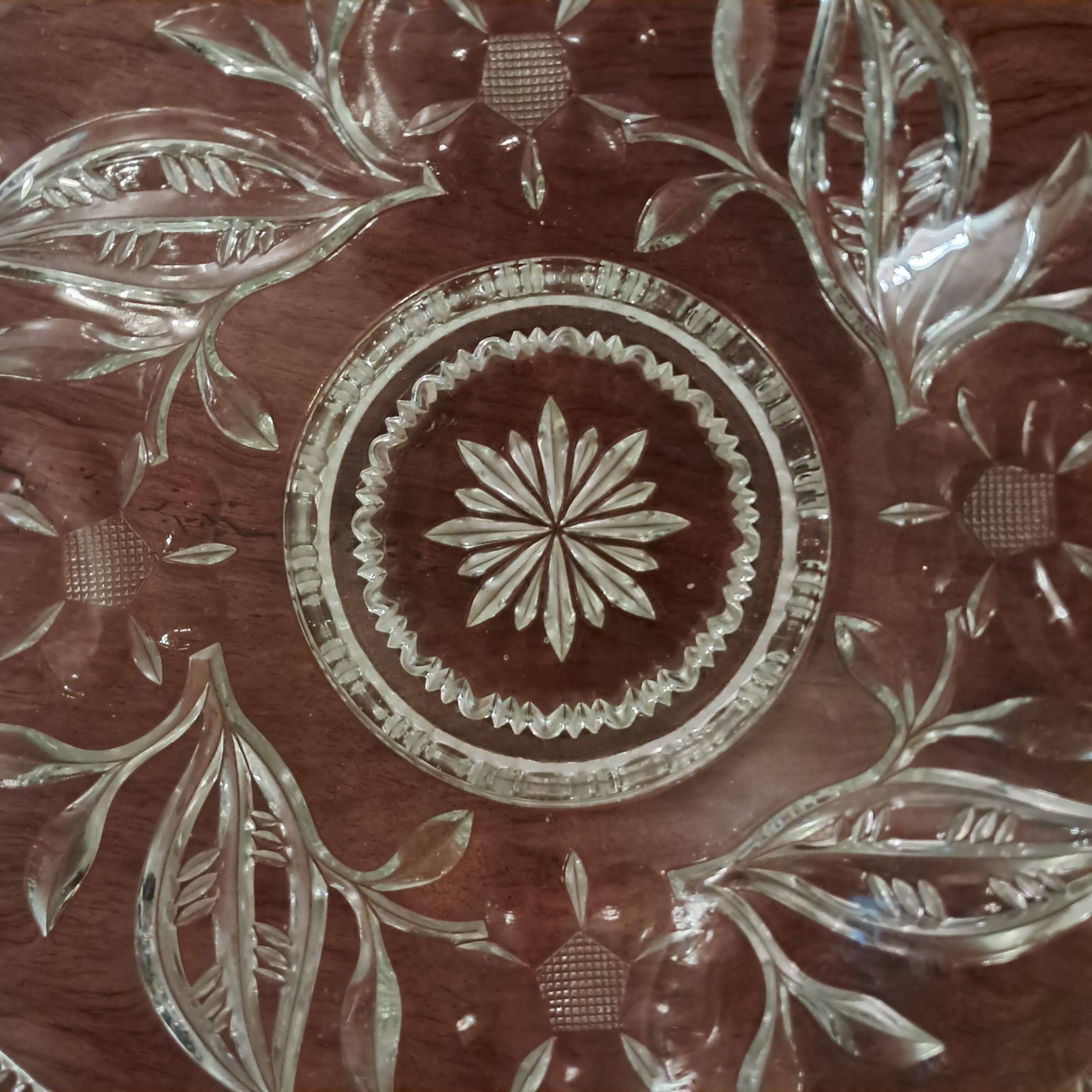 Fruit basket in cut Arques crystal