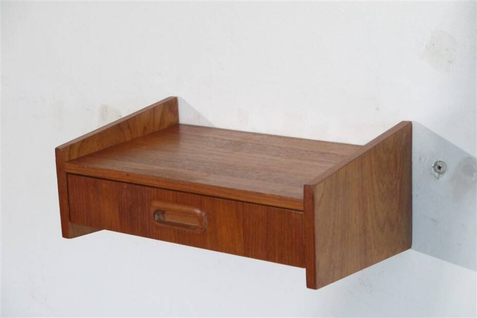 Vintage Scandinavian teak shelf 1960