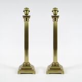 Set of 2 Belgian neoclassic table lamps, 1970s