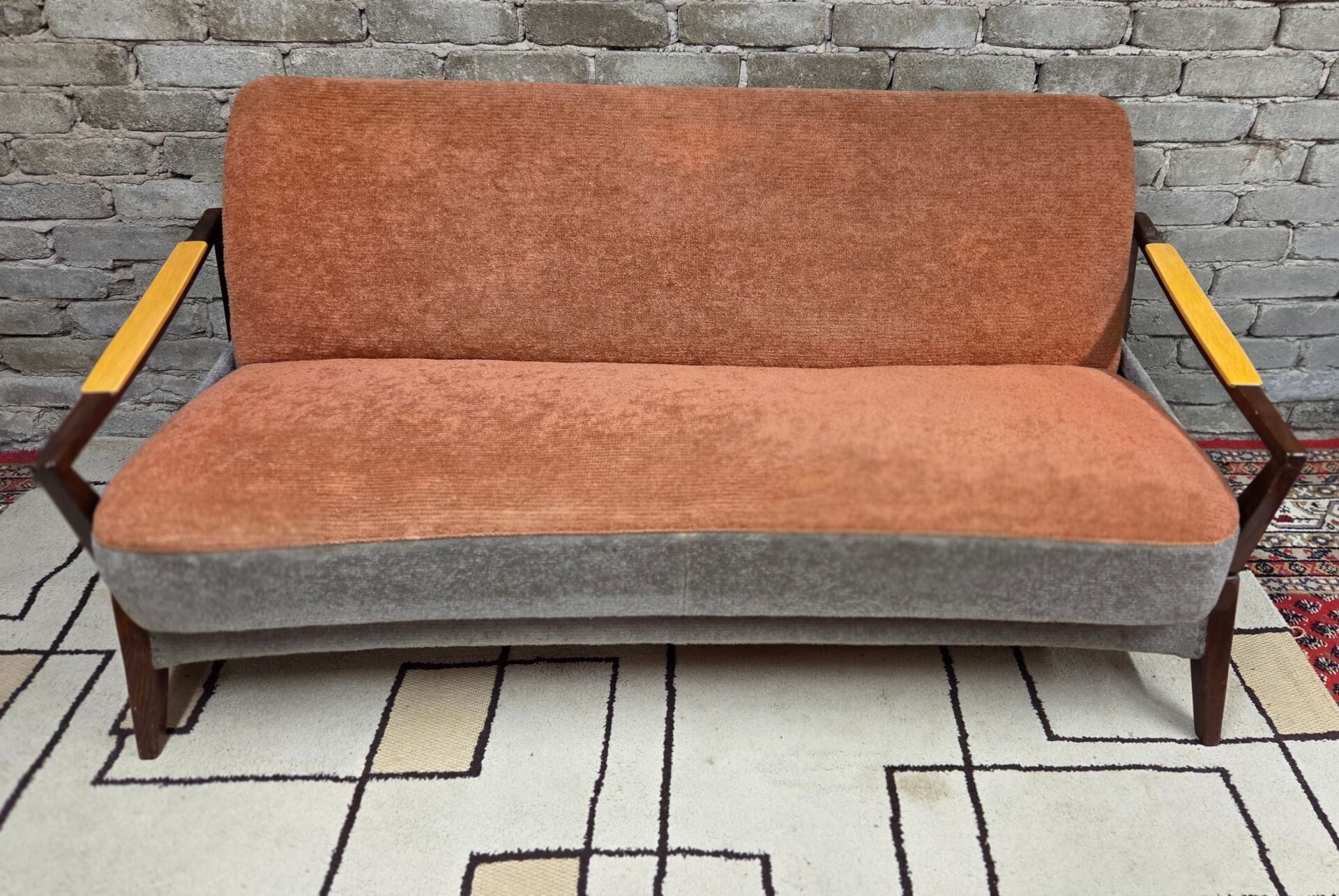 Scandinavian convertible sofa, 1960s-70s