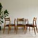 Set of 6 vintage Scandinavian chairs