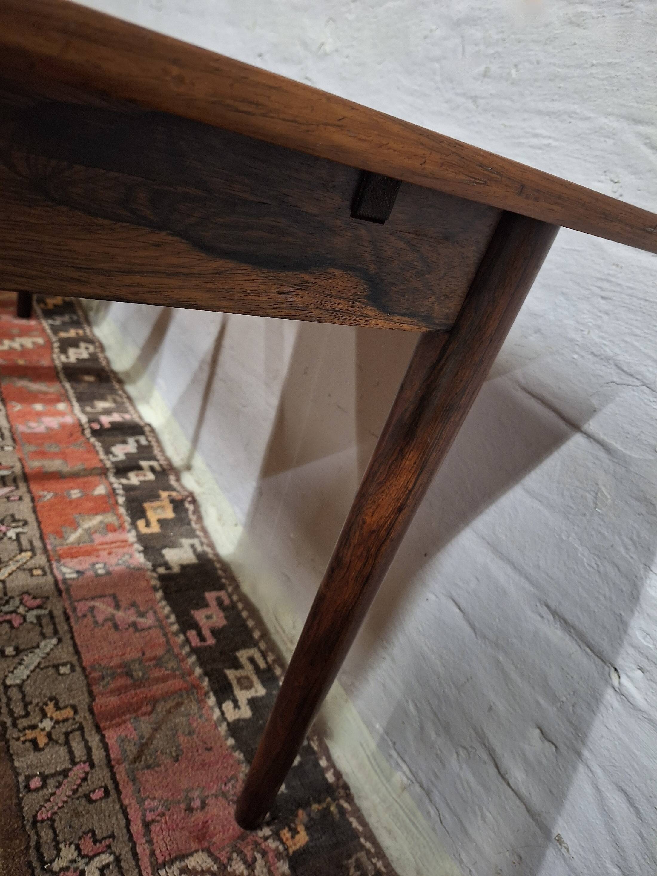Large 10-seater rosewood dining table by Vemb Mobelfabrik, Denmark 1960s