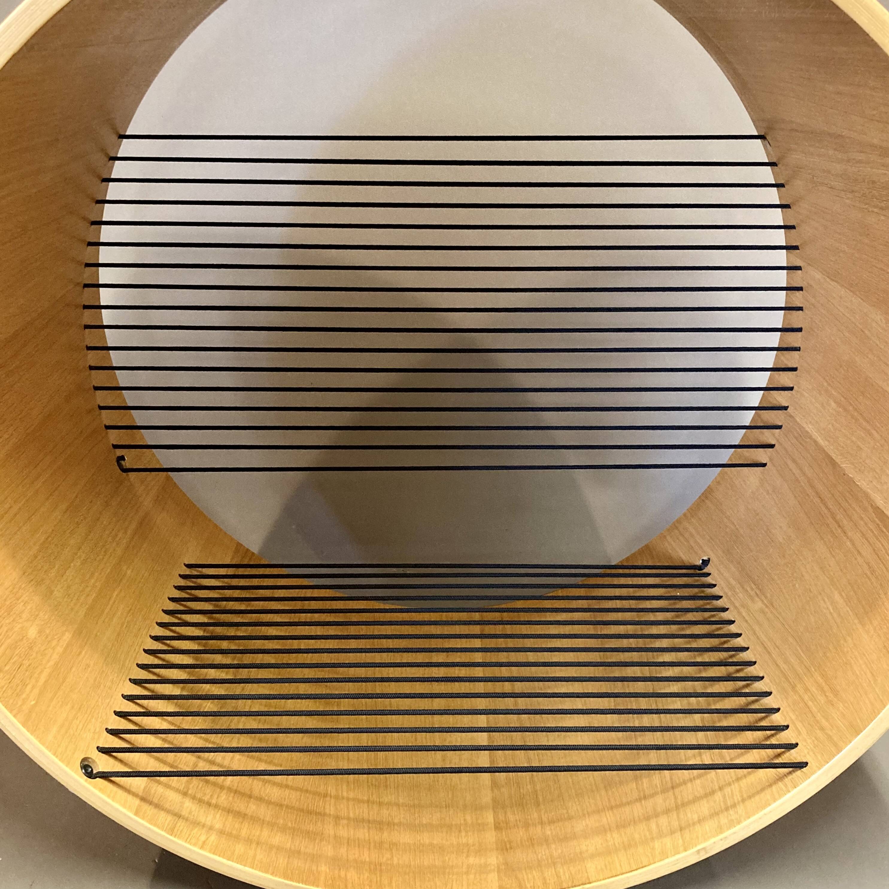 Oak hanging armchair "Design Hanne Kortegaard".