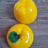 Vintage Yellow Apple Ice Bucket