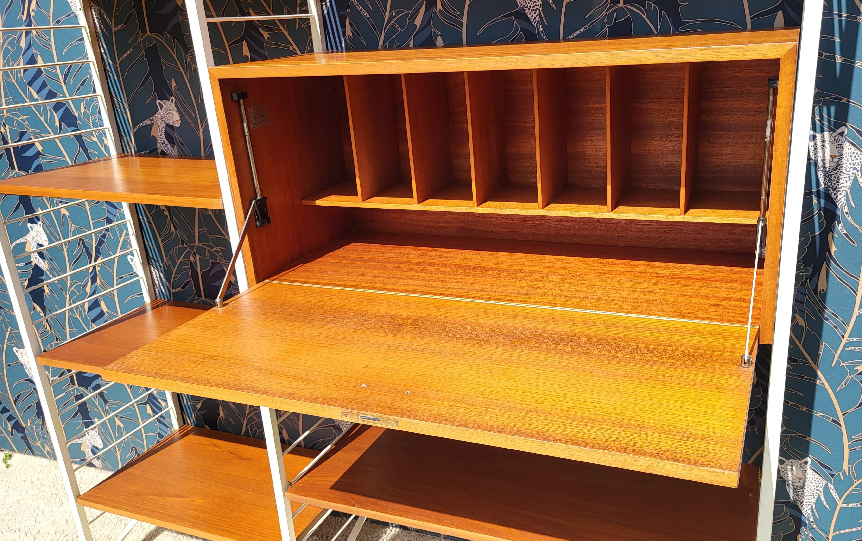 Système modulable Ladderax • Bureau Staples • Robert Heal, Londres, c.1960