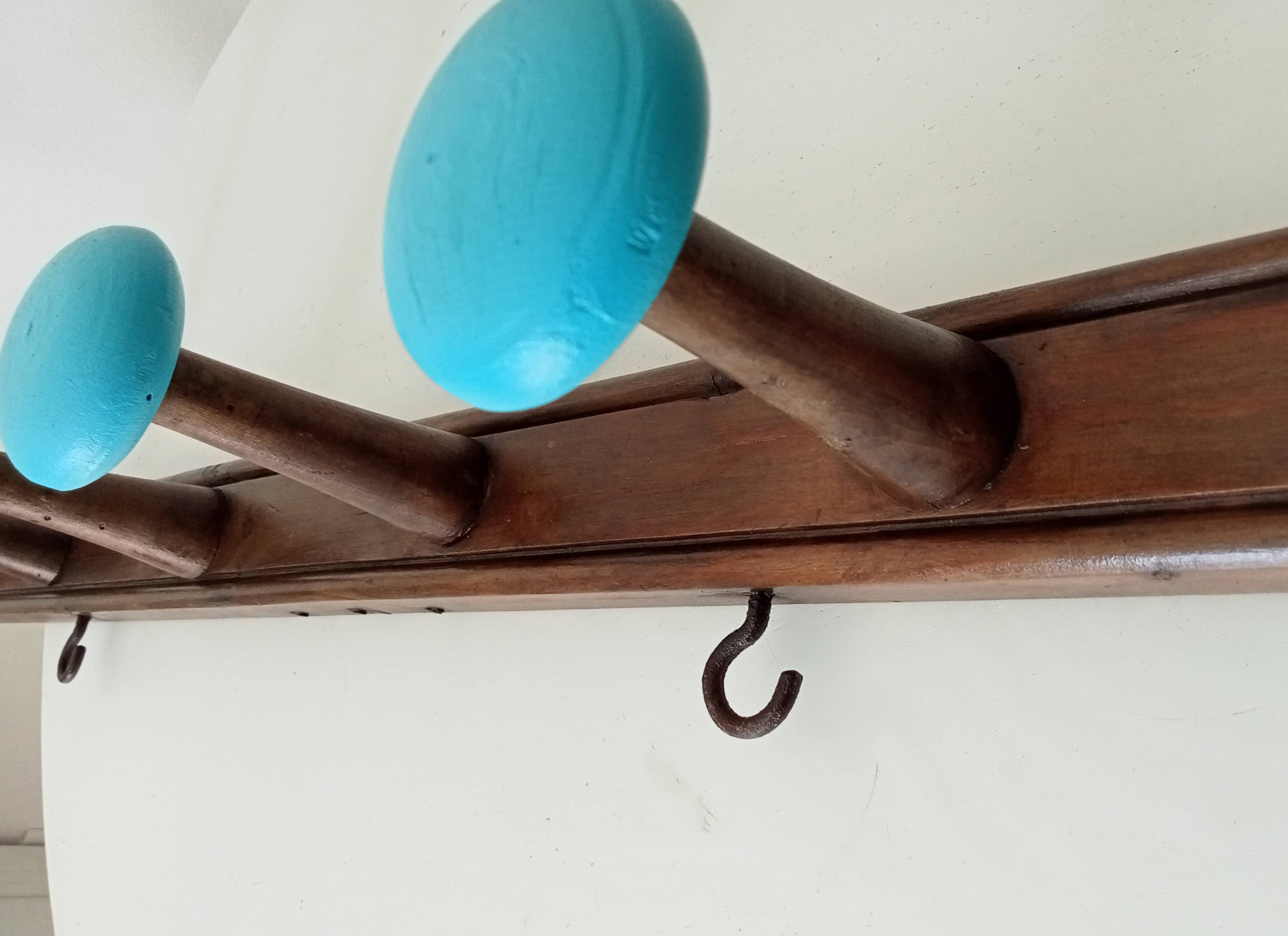 Old wall coat rack from the 40s