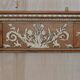 Victorian antique fireplace in tarred pine and sculpted gesso.