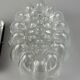 60s 70s wall lamp made of glass & metal bubble wall sconce space age design