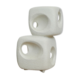 Roberto Rigon ceramic cube vase for Bertoncello, Italy, 70s