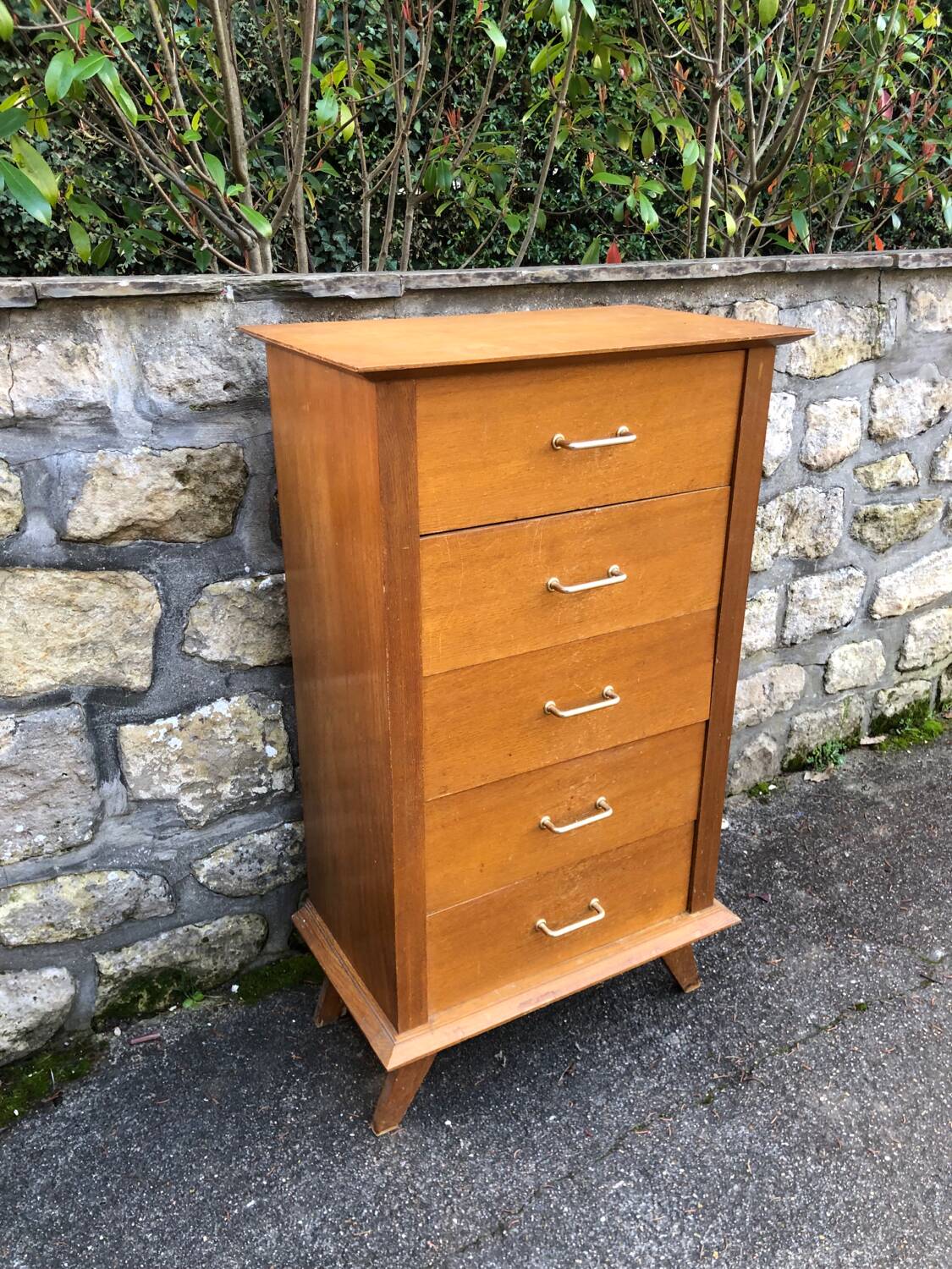Vintage chiffonier chest of drawers 1950