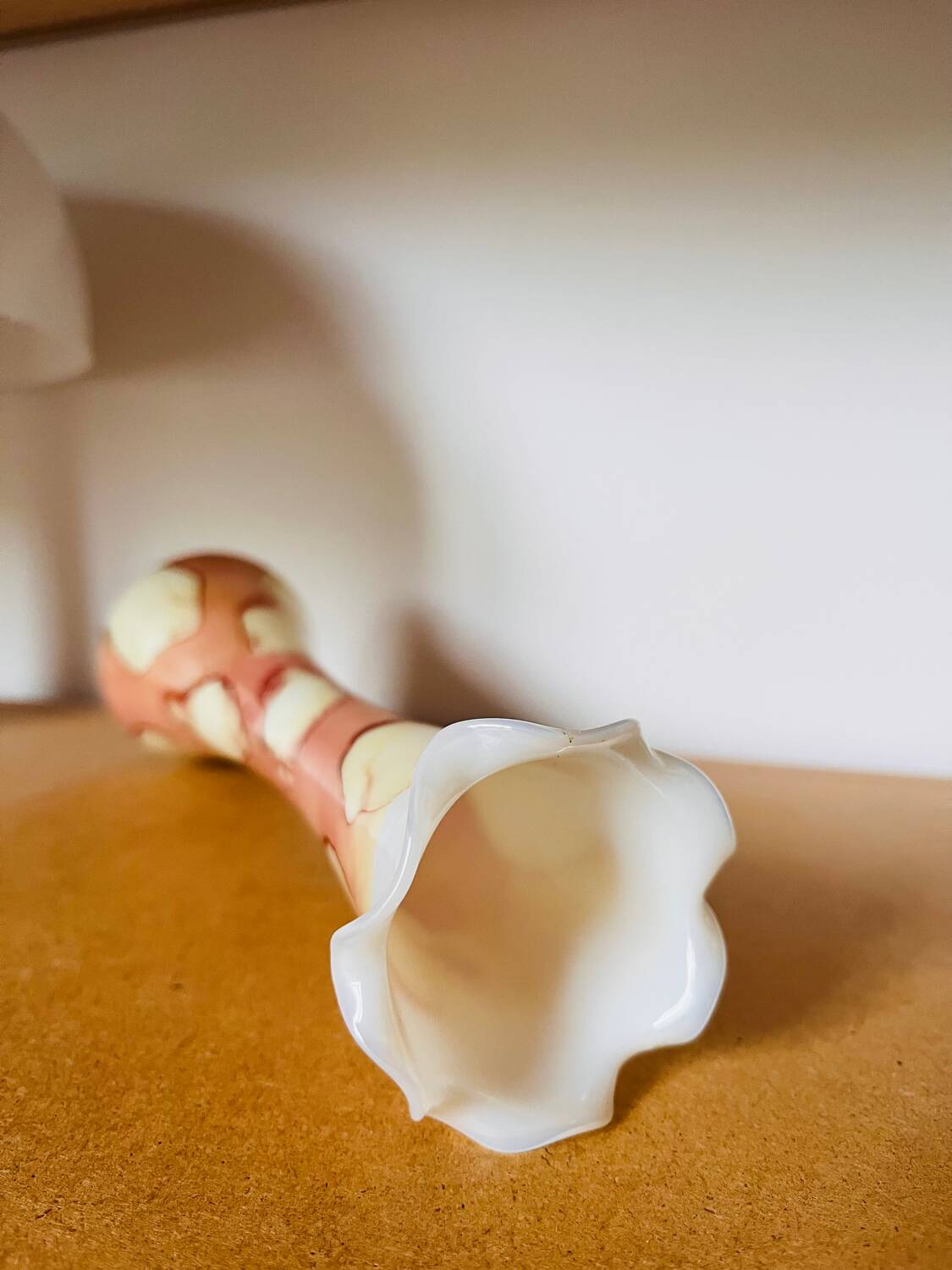Opaline vase Italy 1960
