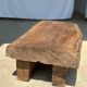 Asian solid wood quadripod brutalist coffee table H30 L81 l42