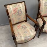 Pair of Mahogany Armchairs Return from Egypt Jacob Period Consulate Late Eighteenth