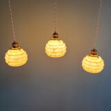 Art Deco suspension in marbled opaline and ouraline (4 available), 1920-30