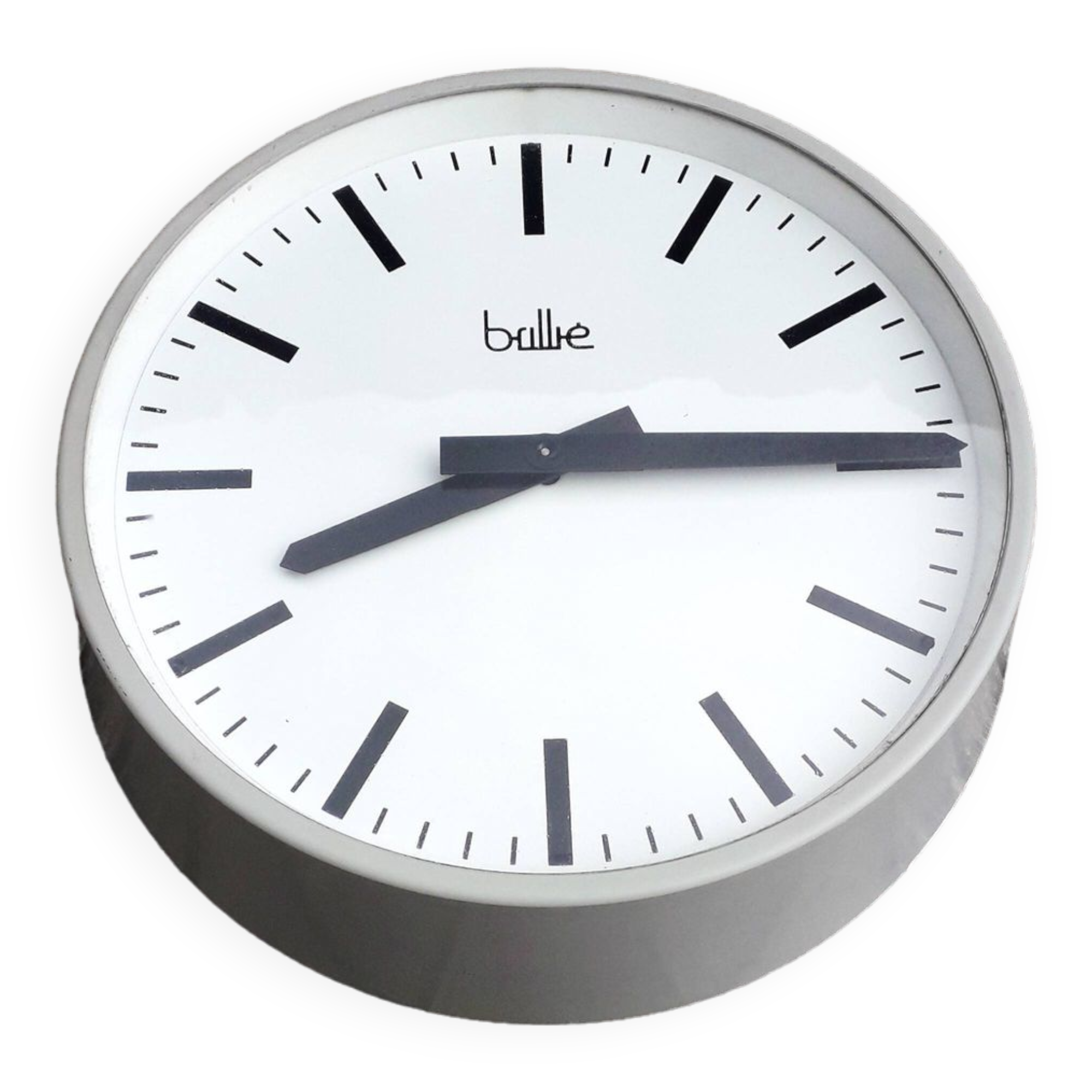 Brillié factory / industrial wall clock - satellite - 1950s