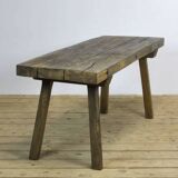 Solid oak farm table