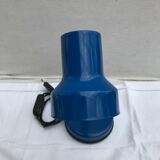 Office lamp Brama blue metal bras flexible black 70s italy vintage