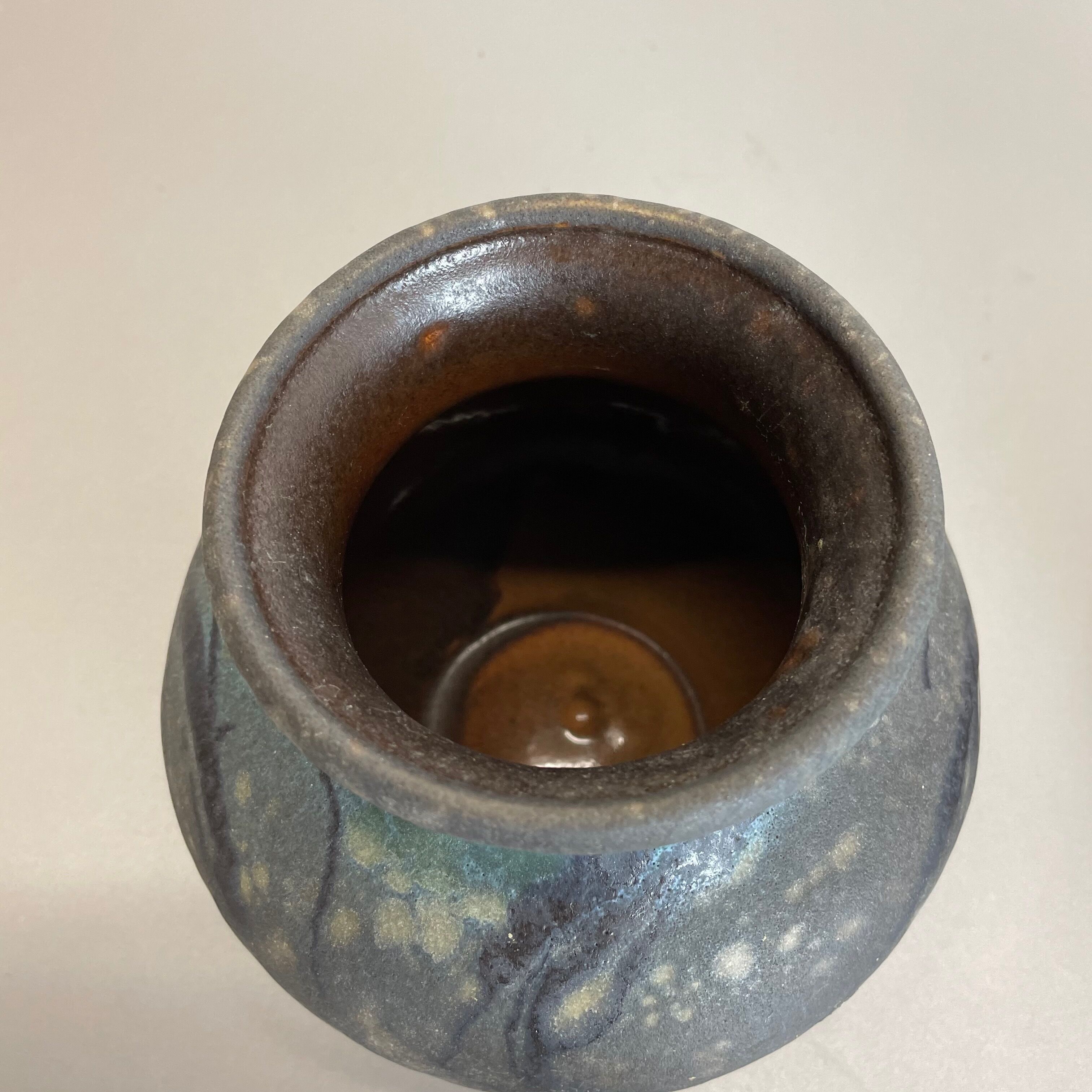 Set of 2 Pottery Vases Fat Lava Abstract Designed by Ruscha, Germany, 1960s