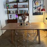 Acacia wood dining table - 203x102cm - Very good condition