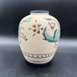 Art Deco ceramic vase Floral decor flowers