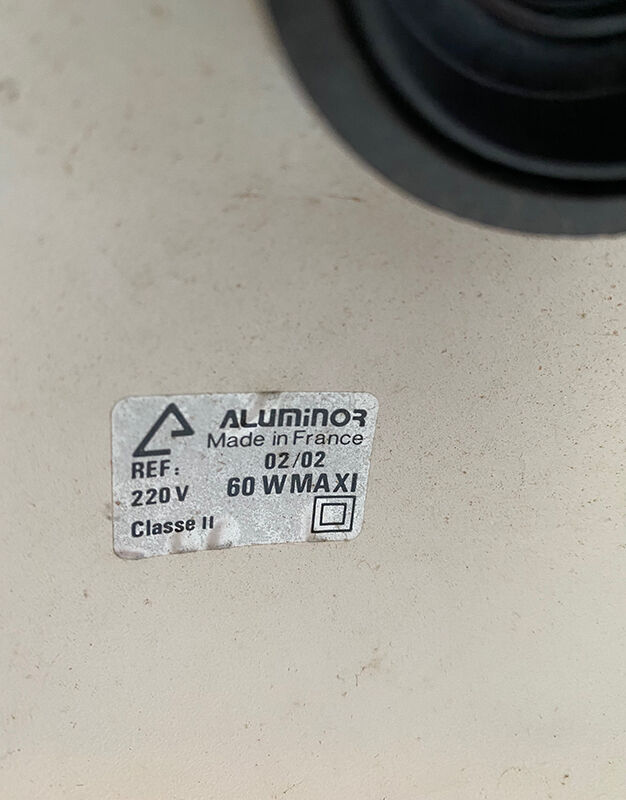 Red desk lamp "Aluminor"