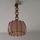 Suspension vintage en rotin