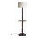 Lampadaire art déco en bois style Charles Dudouyt
