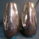 Pair of vases Jean Gaziello in Vallauris décor iridescent Butterfly
