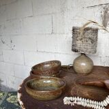Vintage lamp in gres woven lampshade