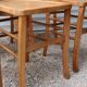 Set of 7 mismatched bistro chairs
