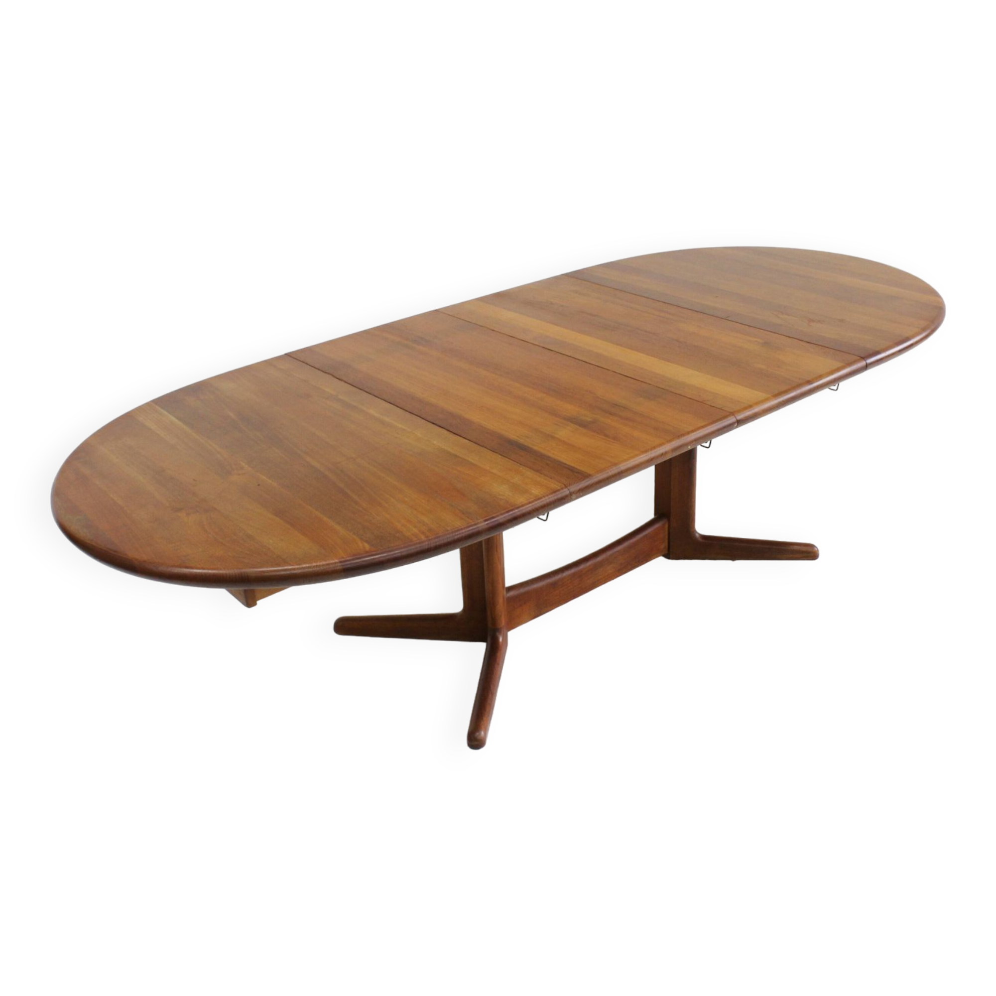 Vintage Danish oval  dining table 1960s