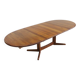 Vintage Danish oval  dining table 1960s
