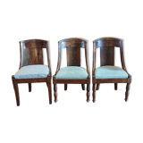 Series of 3 Empire chairs