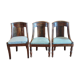 Série de 3 chaises Empire