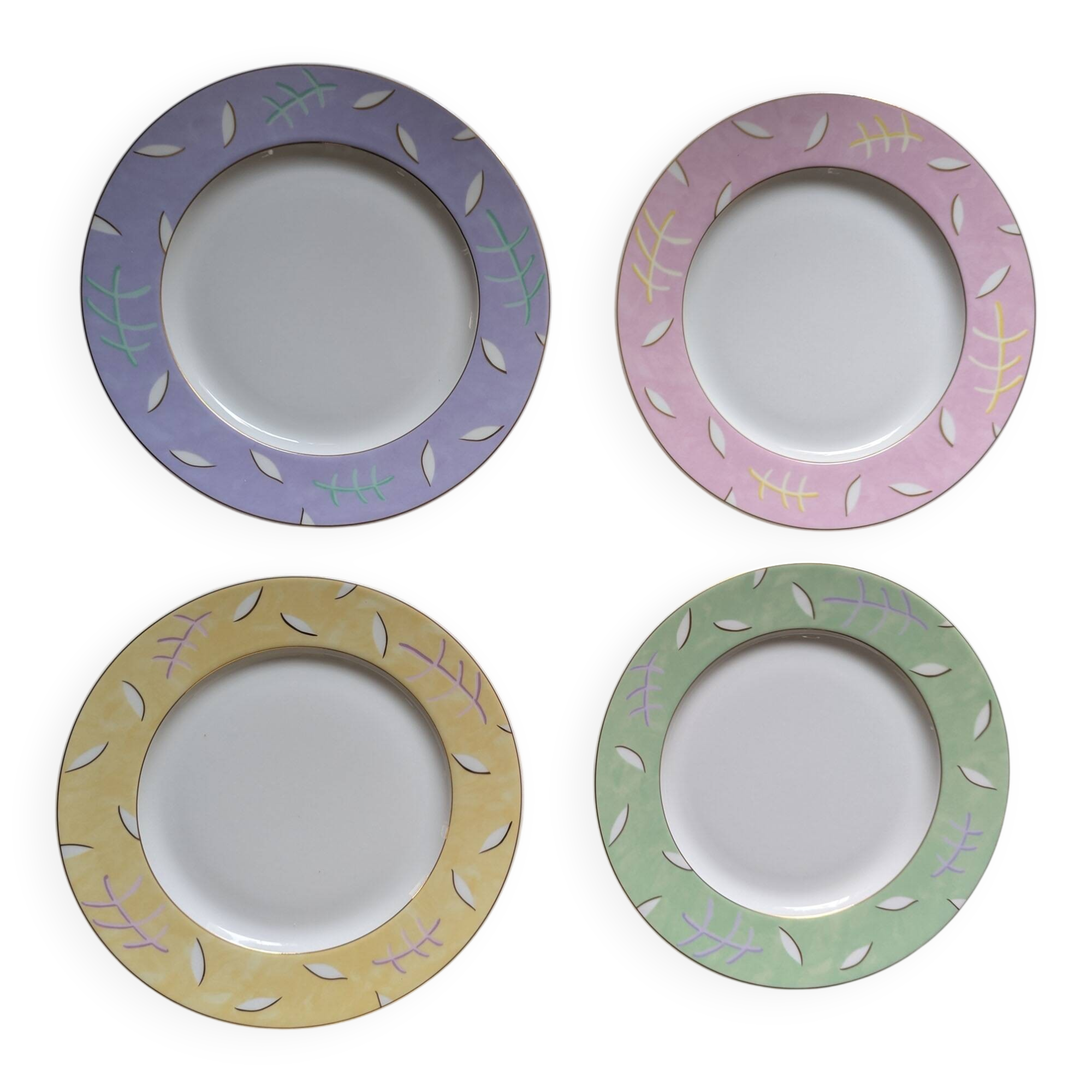 Dessert service Porcelain Letang Remy