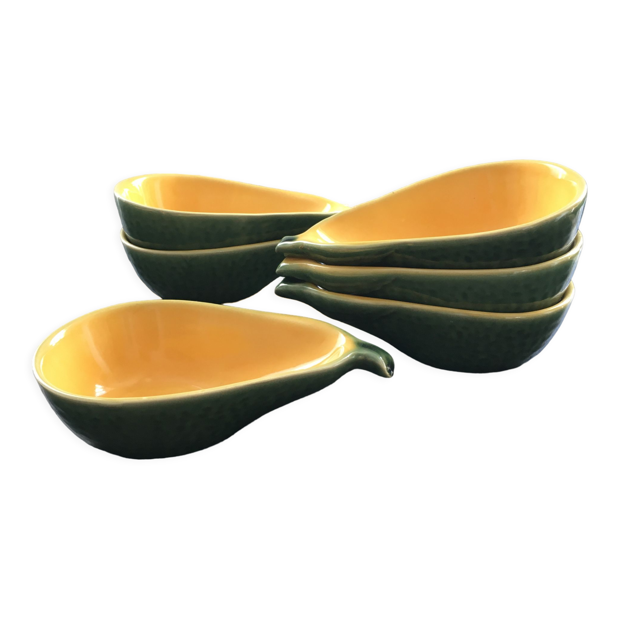 Set of 6 avocado cups