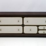 Set of Luciano Frigerio Mid-Century Modern Italian Dresser and Bedside