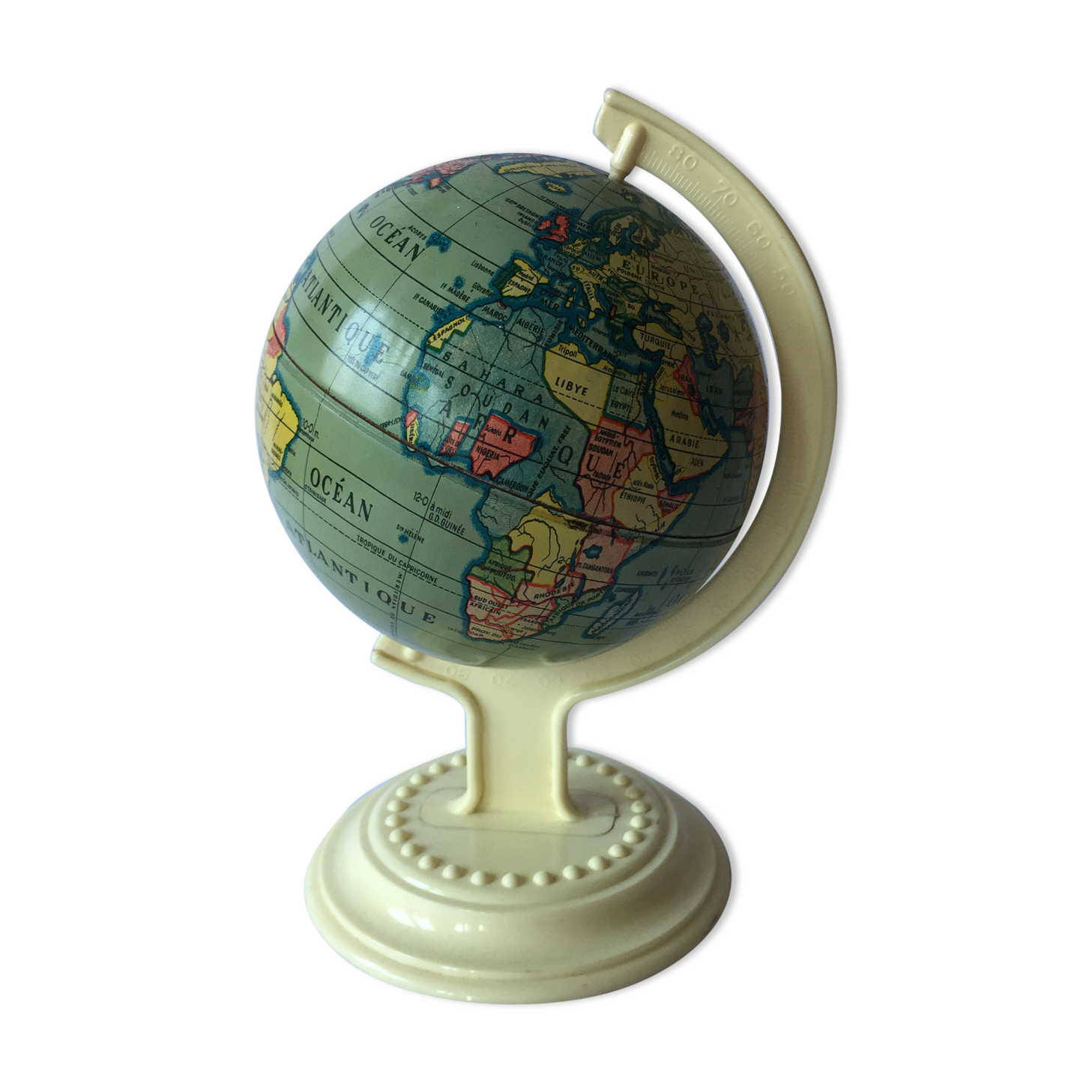 Vintage Earth Globe 1950