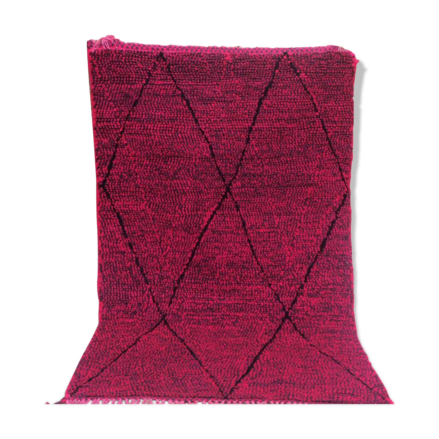 Moroccan pink berber carpet 152x274