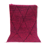 Moroccan pink berber carpet 152x274
