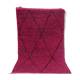 Moroccan pink berber carpet 152x274