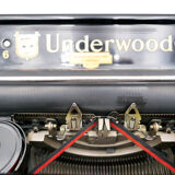 Underwood typewriter 6-11 revised ribbon new black 1930
