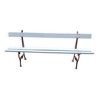 Cast iron and wood garden bench, 1900