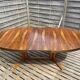 Oval table Baumann, two extensions, rosewood top.