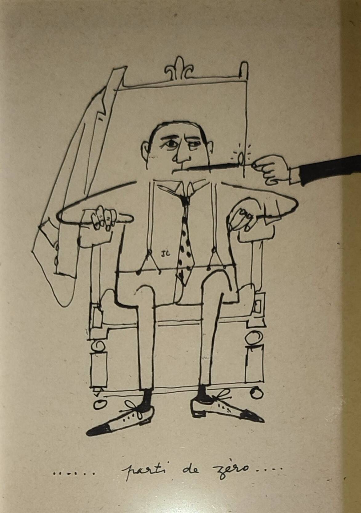 Illustration by Daninos from 1962 "Starting from zero..."