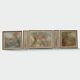 Set of Five Art Nouveau Decorative Panels. Allegory. French Work.