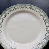 Old plate, ironstone, Sapho Longchamp.