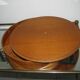 Mid century sewing box with / asystent / Service platform  teak 1960/70s